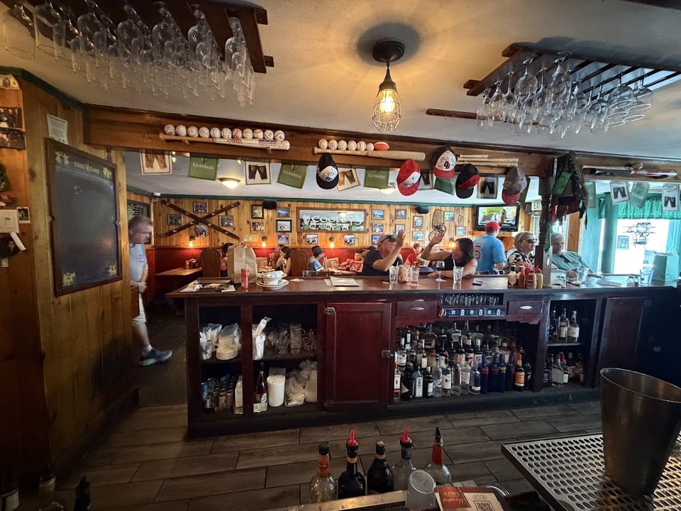 Casual dining spot in a vintage building.