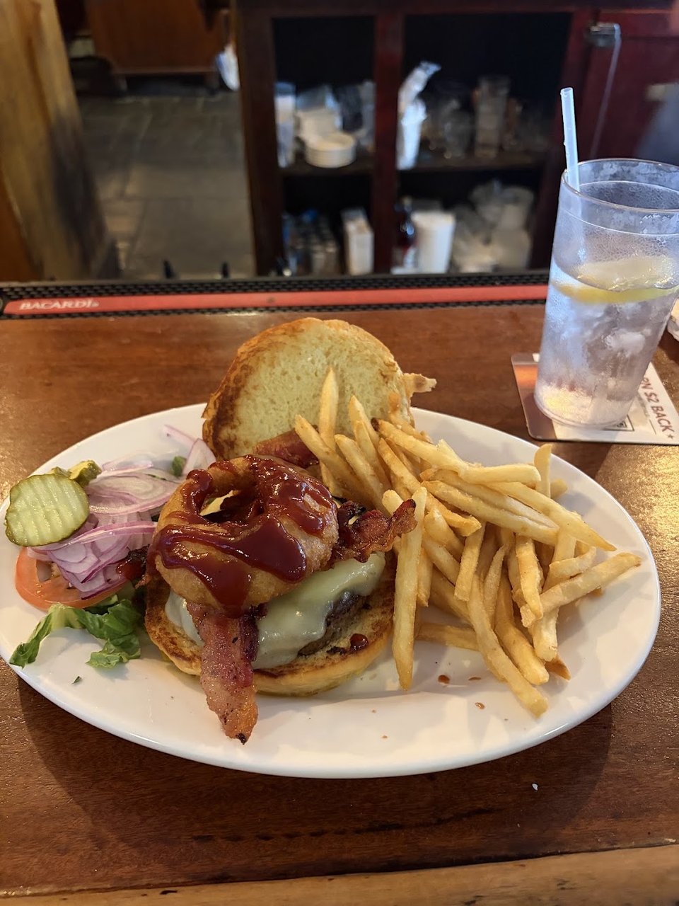 Cowboy Burger with Fries