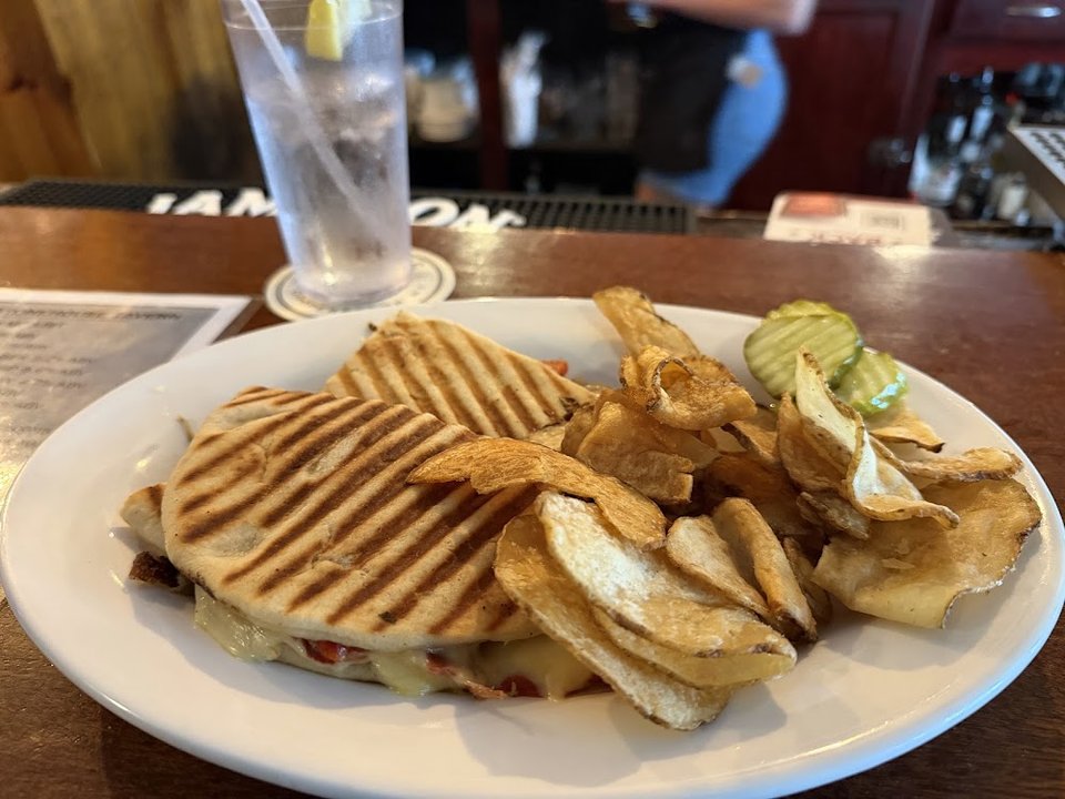 Grilled Panini with Potato Chips